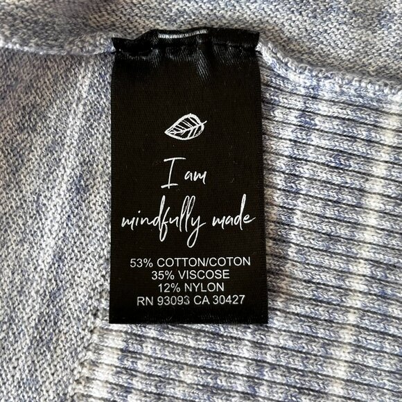 Nic + Zoe Vital Twist Sweater Pullover Knit Top Blue Stripes Women's XXL 2XL - Picture 11 of 12